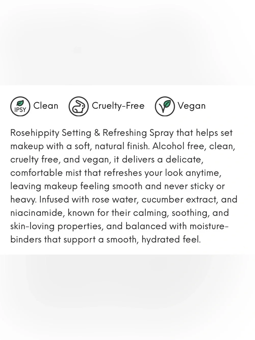 WHATS UP BEAUTY Rosehippity Setting & Refreshing Spray, Full Size (80 ml), New